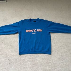 White fox Vol 3 crewneck Blue/pink m/l
